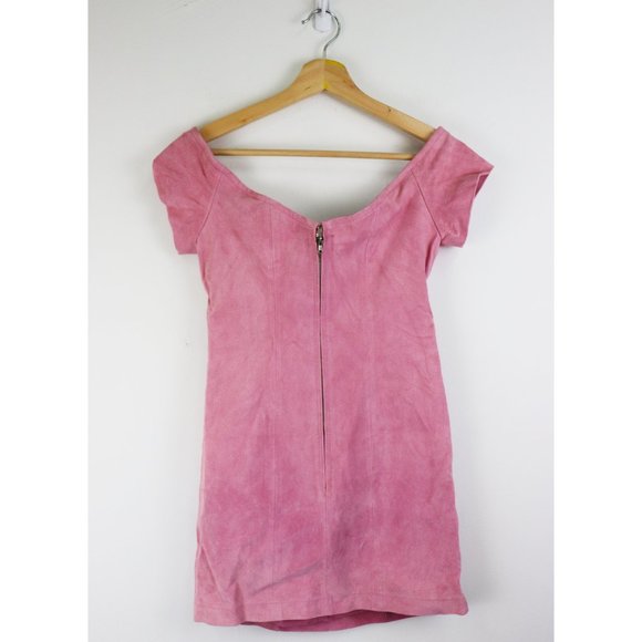 NWT retrofete Hadley Suede Dress in Rose Pink XS - Picture 7 of 10